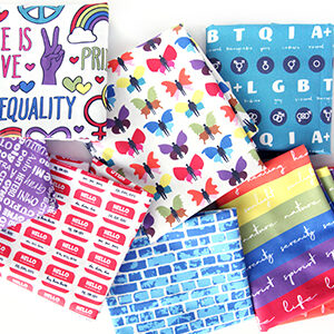 Fabrics for Pride DIY projects
