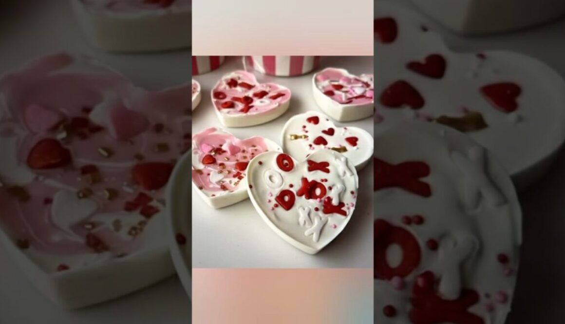 1. DIY Mini Heart Bark