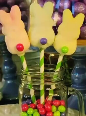 1. Peeps Candy Jars DIY